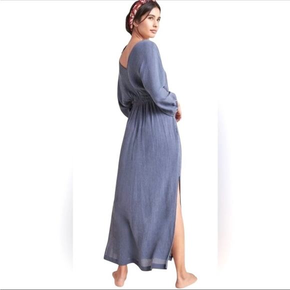 Mara Hoffman Nami Maxi Dress Blue Size XS/Small Boho REVOLVE Floor Length Fairy - Picture 2 of 13